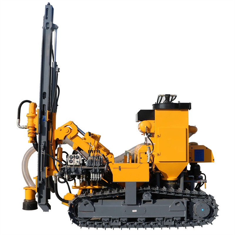 KH612 Crawler Down The Hole Hammer Drill Rig With Air Compressor Use